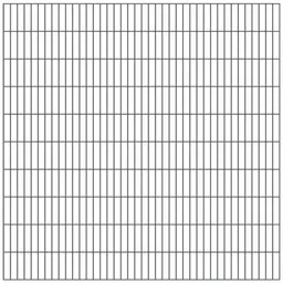 Alberts ALBERTS Doppelstab-Gittermatte, verz.anthr, BxH2000x2000mm, Draht-Ø6/5/6, Masche50x200mm – Produktbild 1 von 1