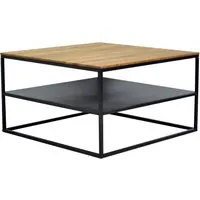 Couchtisch 'Kim' mit Ablage, Wildeiche, 70 x 40 x 70 cm – Produktbild 1 von 1