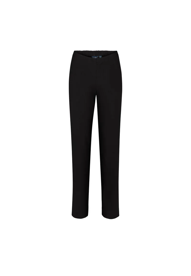 LAURIE LAURIE Damen vegan Hose Bella Straight Mittlere Länge Schwarz, Schwarz, – Produktbild 1 von 2