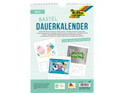 folia folia Dauerkalender mit Spiralbindung 130g/m², Papier weiß, Druck schwarz, DIN A4 – Produktbild 1 von 1