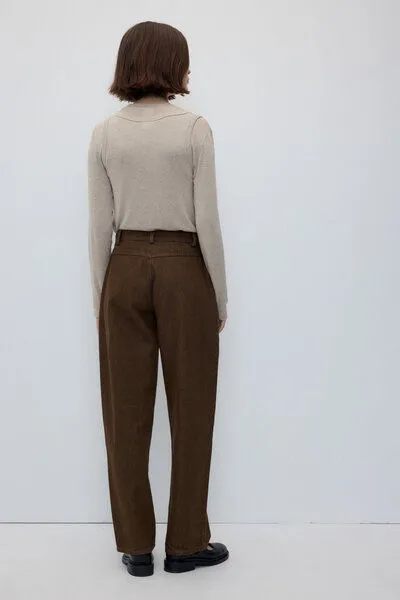 Rita Row Rita Row Denim-Hose MAGMA mit hohem Bund, Brown, – Produktbild 4 von 4