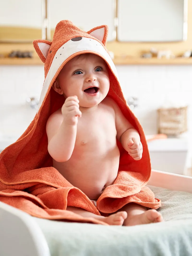 Vertbaudet Baby Set, Orange/fuchs, – Produktbild 1 von 3