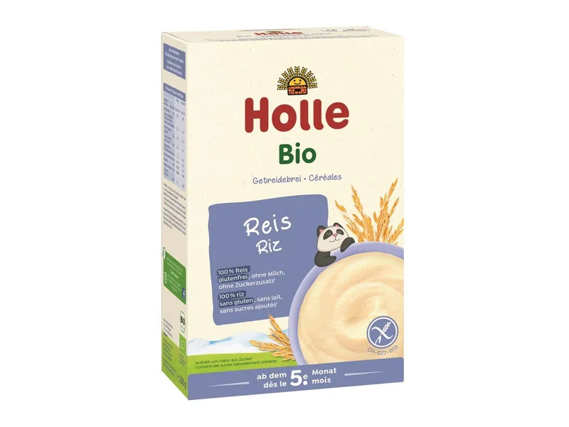 Holle Holle Bio-Babybrei Reisflocken (glutenfrei) 250 g – Produktbild 1 von 2