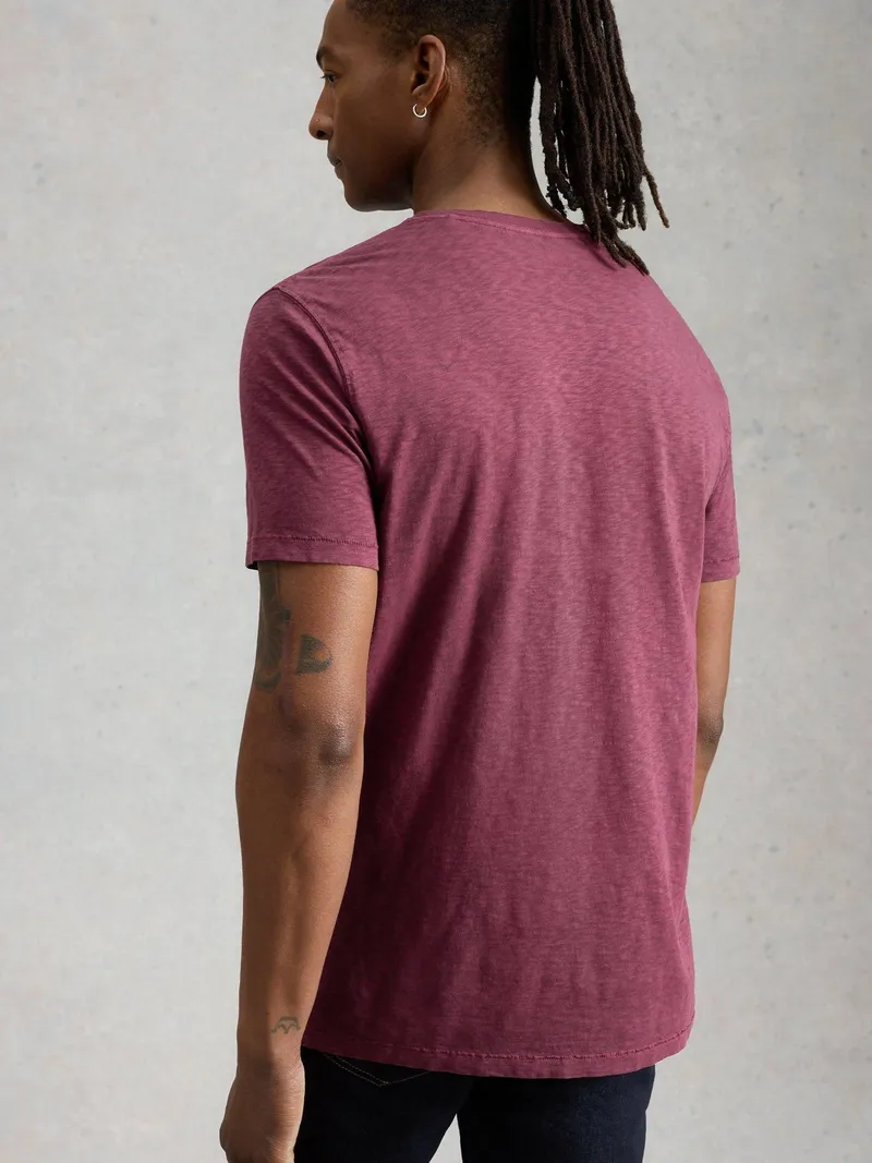 White Stuff T-Shirt Abersoch - S/R, Mittelpflaume, – Produktbild 3 von 4