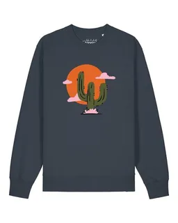 watapparel watapparel Sweatshirt Unisex Kaktus im Sonnenuntergang – Produktbild 1 von 1