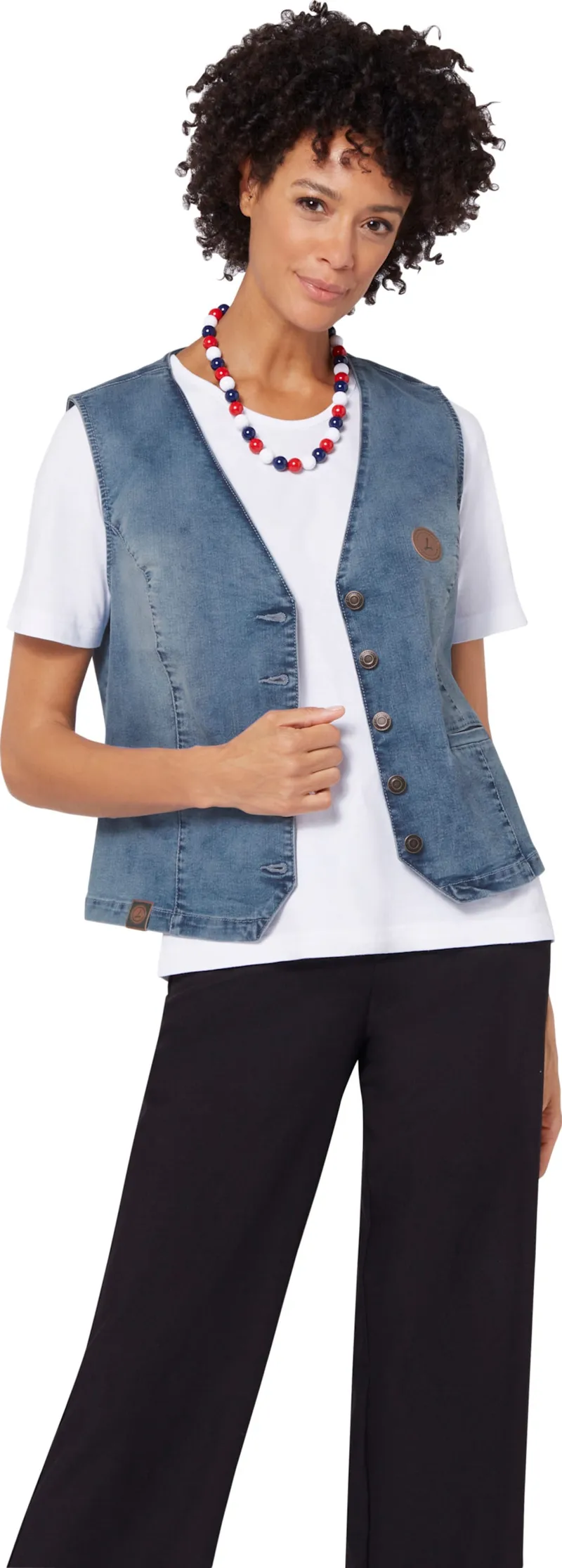 Witt Jeansweste blue-bleached, Blue-bleached, – Produktbild 2 von 2