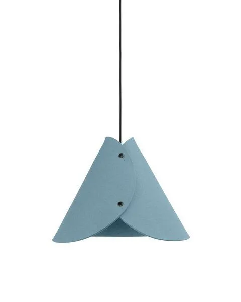ALMUT von Wildheim ALMUT von Wildheim Hängeleuchte aus Merino Wollfilz, Pendelleuchte mulesingfrei, Aqua, – Produktbild 2 von 4