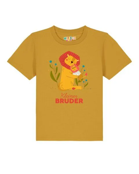 watabout.kids watabout.kids T-Shirt Kinder Löwen Kleiner Bruder, Ochre, – Produktbild 1 von 2