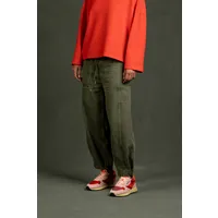 Kuyichi Kuyichi Damen vegan Hose Juna Moosgrün, Grün, – Produktbild 1 von 1