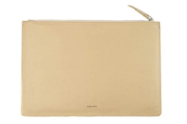 GREVIRO GREVIRO Dokumentenmappe aus Kaktusleder (vegan) - passend auch für MacBook, iPad & Co., Beige, – Produktbild 3 von 3