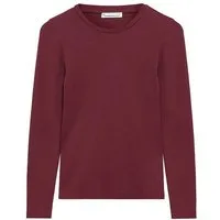 KnowledgeCotton Apparel KnowledgeCotton Apparel Rib-Longsleeve, Burgundy, – Produktbild 1 von 1