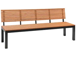 Rondo Gartenbank "Sassa" aus FSC-zertifiziertem Robinienholz, Breite 180 cm, 3-Sitzer – Produktbild 1 von 1