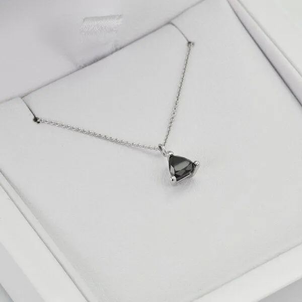 Eppi Eppi Goldkette mit schwarzen Diamanten im Trillion-Schliff Ferin, Weiss, – Produktbild 2 von 2