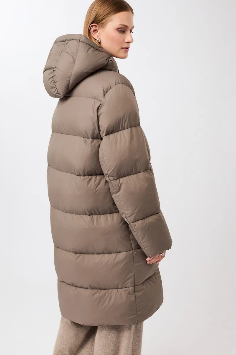 LangerChen LangerChen Damen vegan Mantel Lightweight Quilted Concrete, Beige, – Produktbild 2 von 2