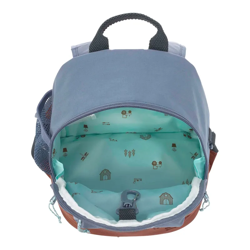Lässig Lässig Kinderrucksack Adventure, Tractor, Mini Backpack, PETA-approved vegan, Blau, – Produktbild 7 von 8