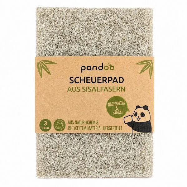 pandoo pandoo Scheuerpad aus Sisalfasern 3er-Set – Produktbild 1 von 2