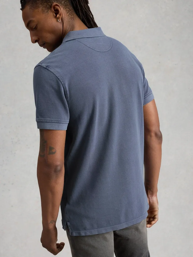 White Stuff Polohemd Utility - L/R, Staubblau, – Produktbild 4 von 4