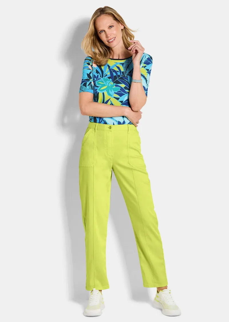 Hose SARA mit Cargo-Taschen - hellgrün - Gr. 27 von Goldner Fashion, Grün, – Produktbild 2 von 3