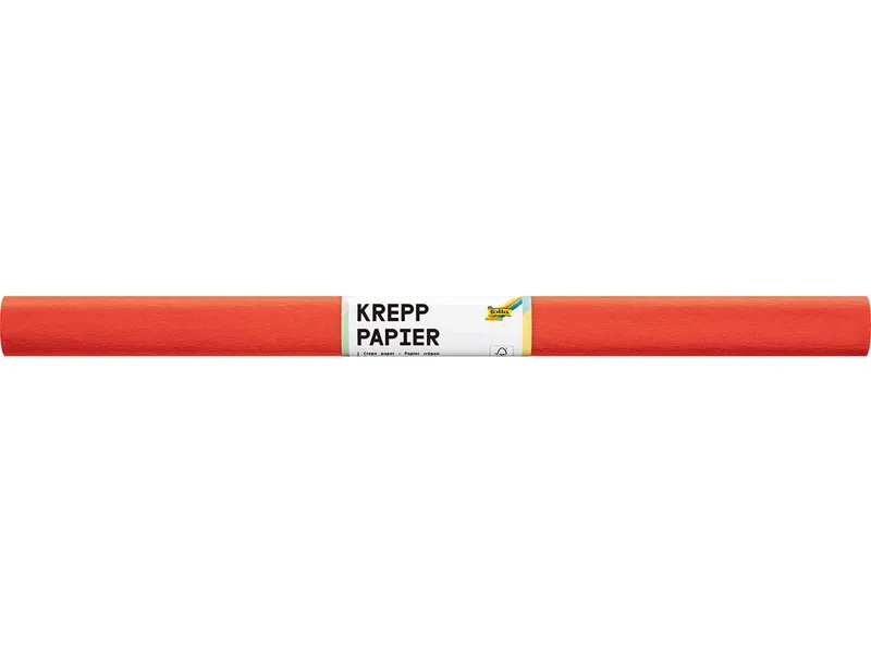 folia folia Krepppapier-Rollen, 50 cm x 2 m, 10 Rollen, reinorange – Produktbild 1 von 1