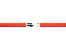folia folia Krepppapier-Rollen, 50 cm x 2 m, 10 Rollen, reinorange – Produktbild 1 von 1