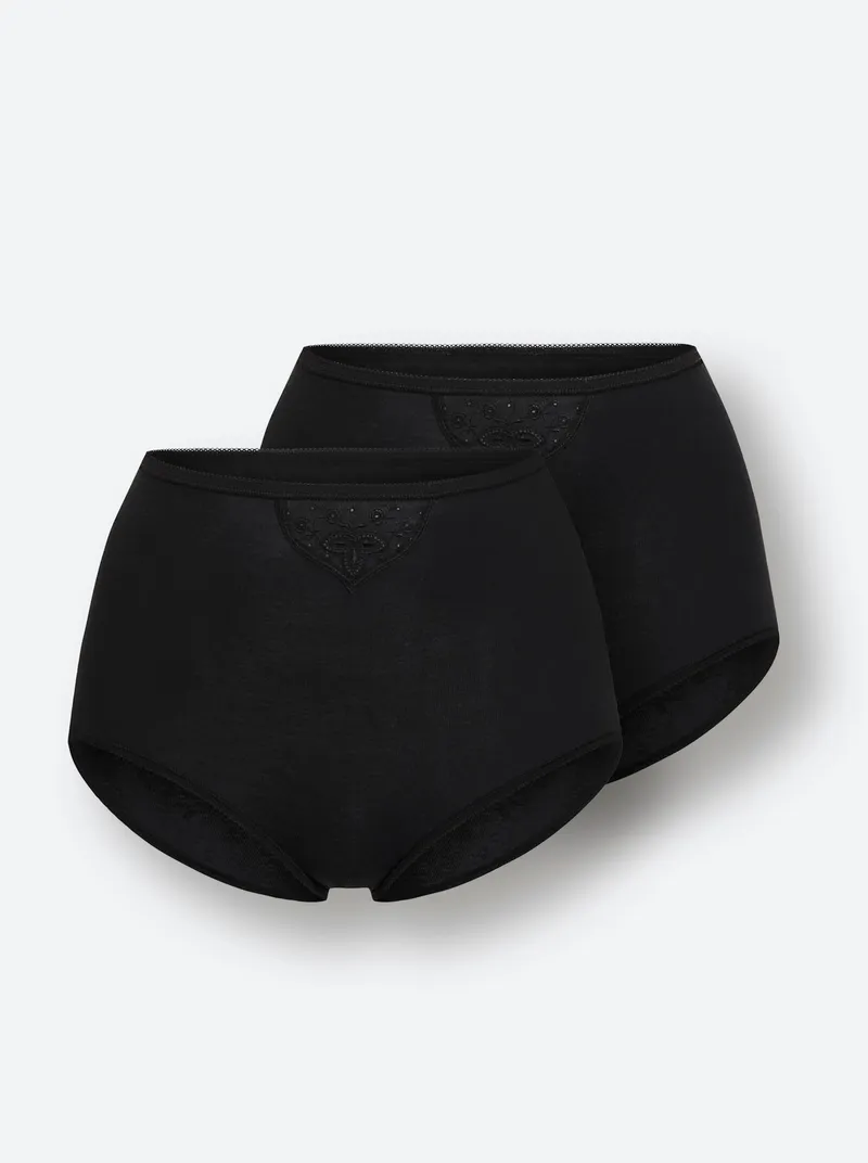 Schiesser Taillenslip schwarz, Schwarz, – Produktbild 1 von 2