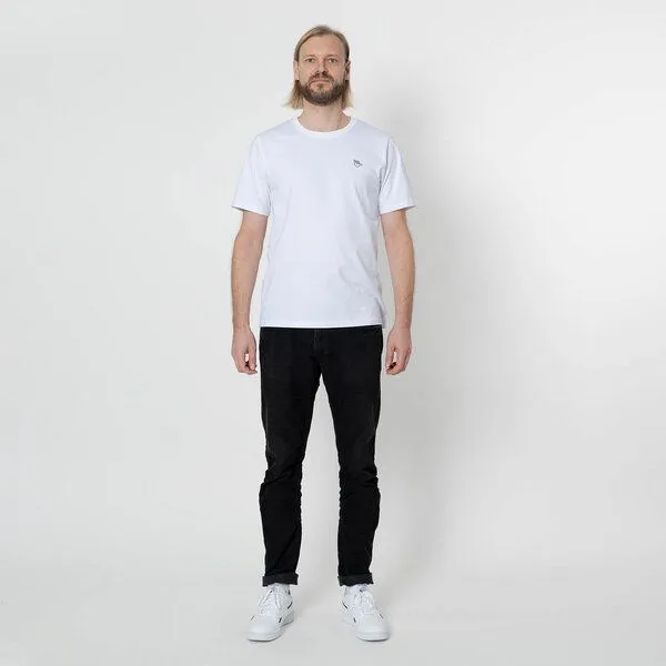Fyngers Fyngers Unisex T-Shirt aus Biobaumwolle Modell HANG LOOSE, Weiss, – Produktbild 2 von 4