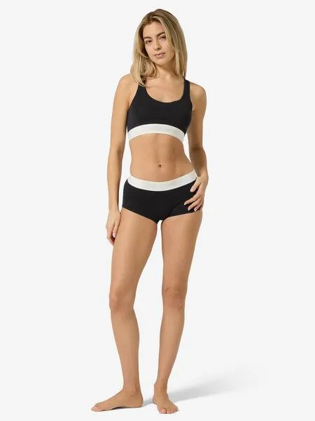 Super.Natural Super.Natural W BIO SEMPLICE BRA für Damen, Merino, Jet black, – Produktbild 3 von 4