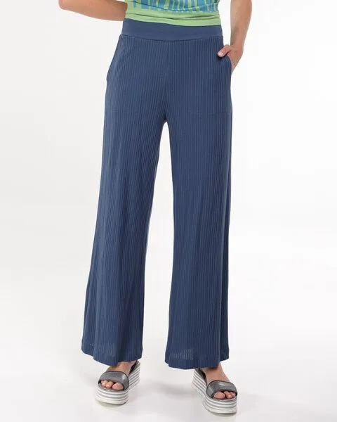 Alma & Lovis Alma & Lovis Marlene aus feinem Rippen-Jersey | Rib Marlene, Denim (blau), – Produktbild 2 von 3