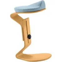 Bewegungshocker "Ercolino" höhenverstellbar mit 3D Sitz, Buche, blau – Produktbild 1 von 1