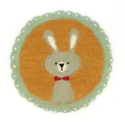 GLOBO Fair Trade GLOBO Fair Trade Sitzkissen /Tischset HASE aus Wollfilz – Produktbild 1 von 1