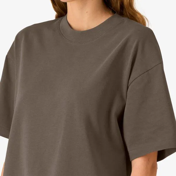 YTWOO YTWOO Heavy Weight Boxy T-Shirt, Mocha, – Produktbild 2 von 4