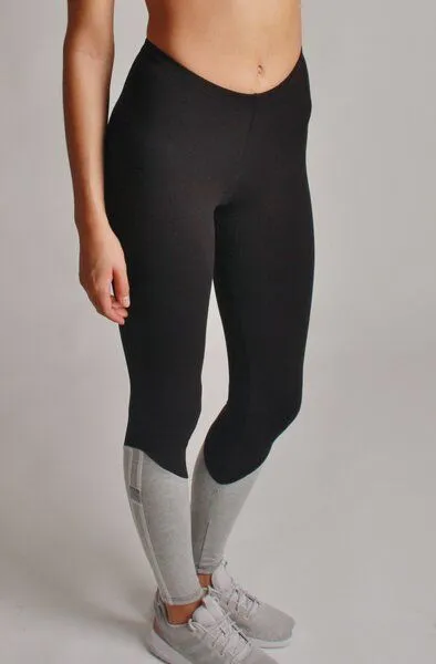 Bodyguard Bodyguard Upcycling Legging, Schwarz/graumelange, – Produktbild 2 von 4