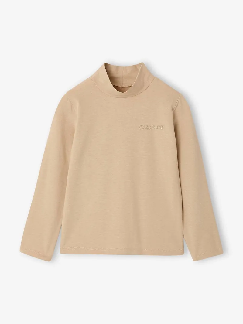Vertbaudet 3er-Pack Unterziehshirts mit Stehkragen Mädchen BASIC, Malve, – Produktbild 3 von 3