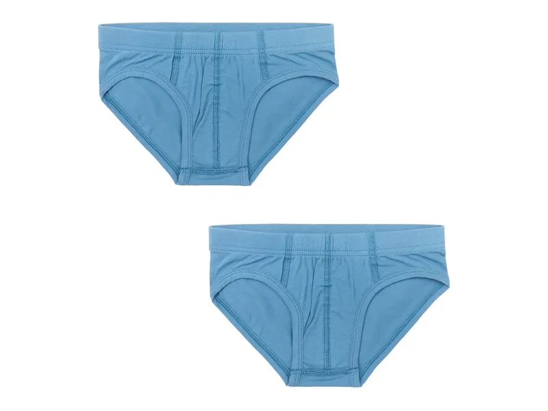 Leela Cotton Leela Cotton Jungen Slip 2er Pack, Blau, – Produktbild 1 von 1