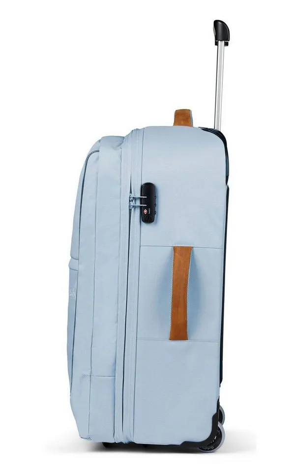 Satch Satch Weichgepäck-Trolley Flow, 2 Rollen, Blau, – Produktbild 4 von 5