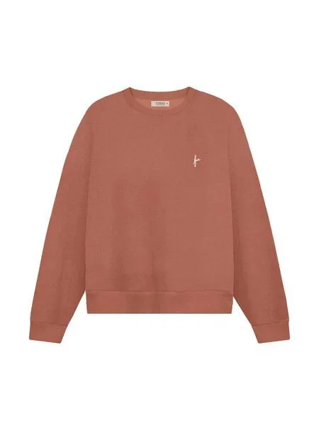 FUXBAU FUXBAU Frauen fux Pullover - seegrün, seeblau & rot, Rot, – Produktbild 2 von 4