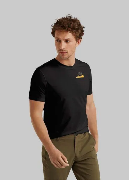 Kultgut Kultgut Artdesign Biofair- Klassik T-Shirt / Still Sundown, Schwarz, – Produktbild 5 von 6