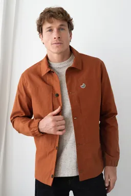 TWOTHIRDS TWOTHIRDS Herren vegan Overshirt Pollock Umber Orange – Produktbild 1 von 1