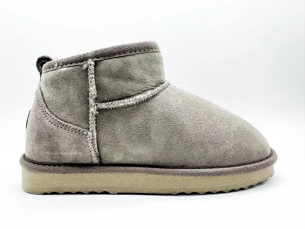 thies Stiefel aus Schaffell "thies Mega Shorty", Elephant grey, – Produktbild 2 von 4