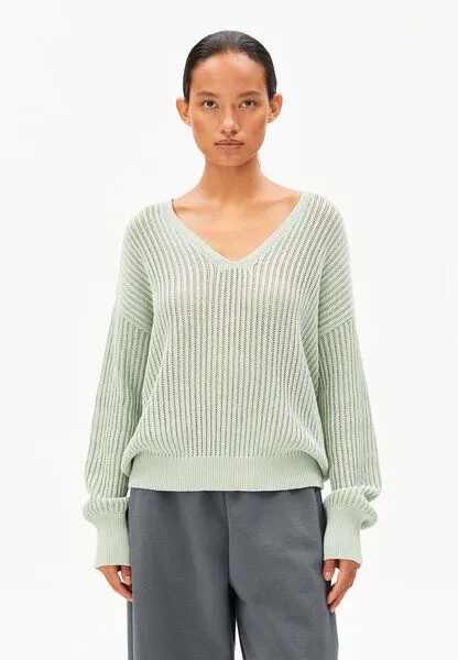 ARMEDANGELS ARMEDANGELS LINEN BLEND Damen Pullover aus Leinen-Mix, Foam, – Produktbild 1 von 4