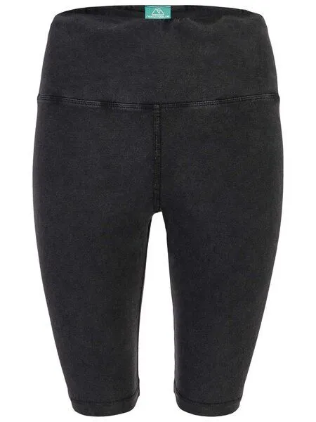 nice to meet me nice to meet me Essential Biker aus Biobaumwolle - Tie Dye Radlerhose, Tie dye black, – Produktbild 1 von 3
