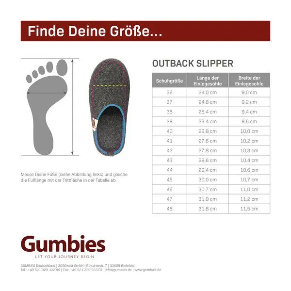 Gumbies Gumbies Slipper - Nachhaltige Hausschuhe für Damen und Herren, Rot, – Produktbild 4 von 4