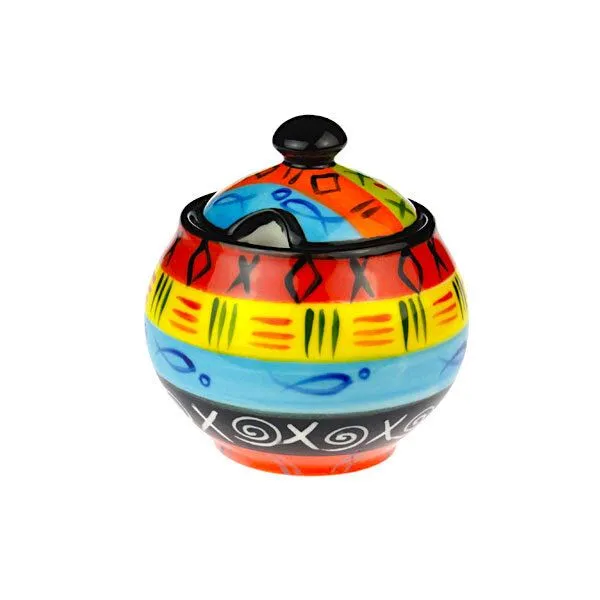 Kapula Candles Kapula Candles Multicoloured Ethnic - Zuckerdose - Kapula Keramik – Produktbild 1 von 2