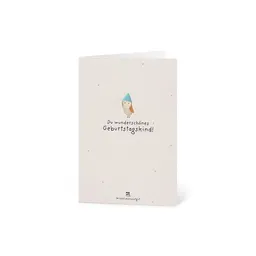 Die Stadtgärtner Die Stadtgärtner Grußkarte mit Saatpapier und Umschlag I Süße Karte für Geburtstage & Glückwünsche I Saatpapier enthält hochwertige Wildblumen-Samen – Produktbild 1 von 1