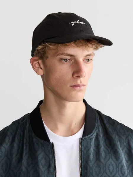 Yahmo Yahmo Mika Cap Baumwolle, Schwarz, – Produktbild 1 von 8