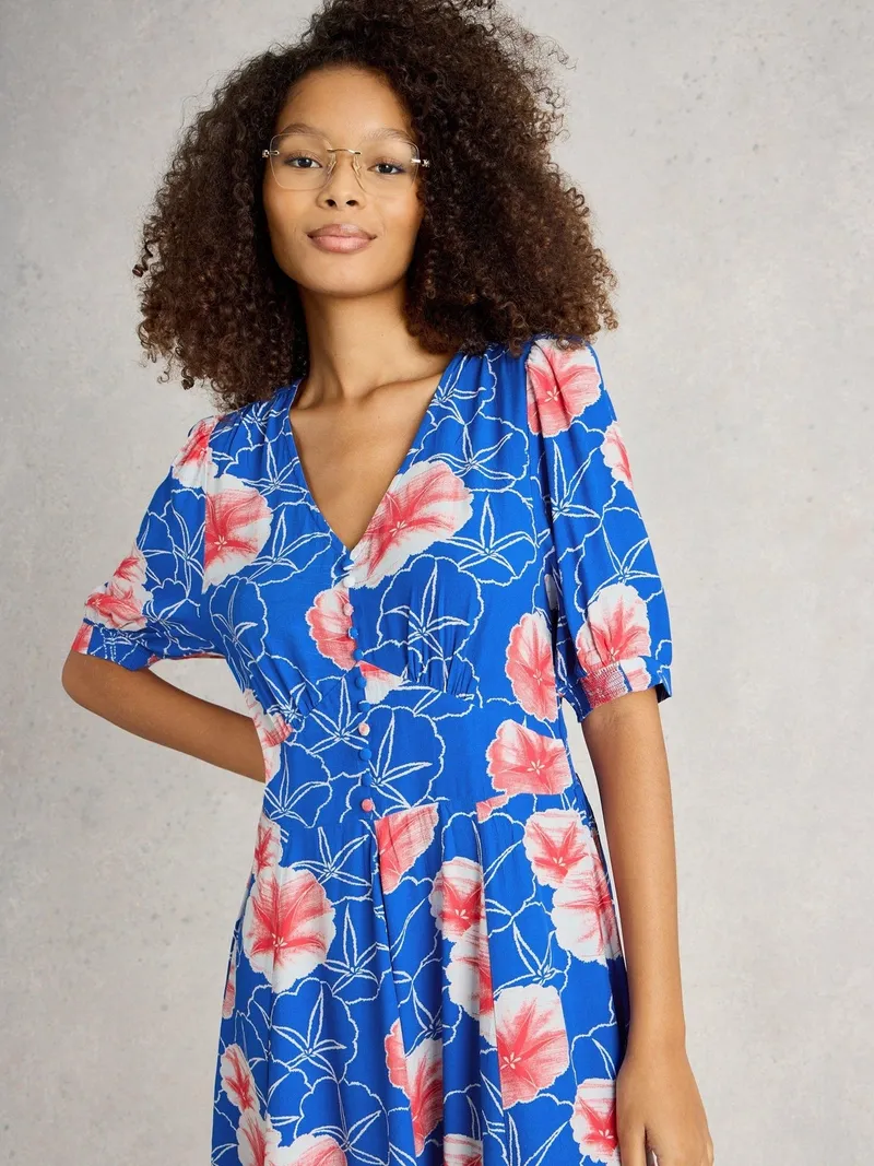 White Stuff White Stuff Kleid Hazel, Blau print, – Produktbild 3 von 4