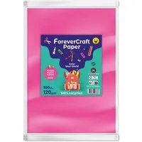 Clairefontaine 100 Blatt Tonpapier DIN A4 "forever craft paper" 120g/m² eosin – Produktbild 1 von 1