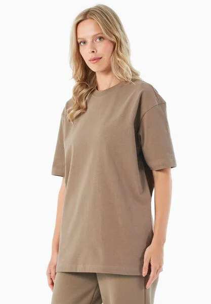 ORGANICATION ORGANICATION TUSSEM | Essentials Travel Unisex T-Shirt aus Bio-Baumwolle, Gravel, – Produktbild 4 von 4