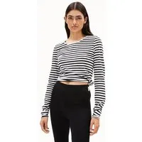 ARMEDANGELS ARMEDANGELS EINIAARA STRIPES Damen Longsleeve aus Bio-Baumwolle, White-black, – Produktbild 1 von 1