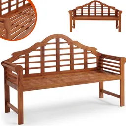 Deuba® Gartenbank Marlboro Eukalyptusholz FSC®-zertifiziert 135x56x100cm – Produktbild 1 von 1